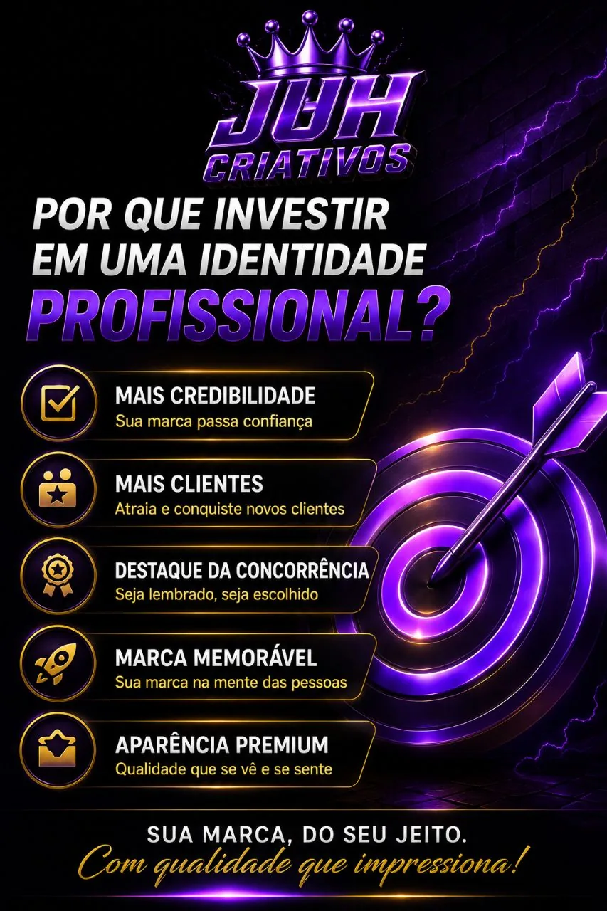 Por que investir em uma identidade profissional com a JUH.CRIATIVOS